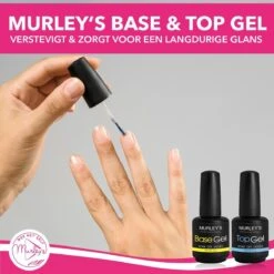 MURLEY’s Base & Top Coat Gellak Set- Acryl Basecoat & Topcoat - 2x 15ml - Gel Nagellak - Gelnagellak - UV / LED Lamp Gelnagels -Cosmetica Winkel 1200x1200 1765