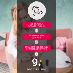 Miss Jules - 6-Delige Gellak Starterspakket - Nagellak - Kleur Rood, Wit, Creme & Glitter - Glanzend & Dekkend Resultaat -Cosmetica Winkel 1200x1200 1785