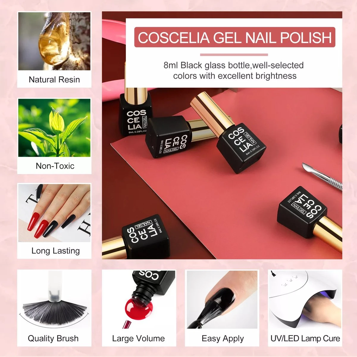 Royala Gellak D5pl Starterspakket + Inclusief UV Lamp + Met 13 Verschillende Gellak Kleuren - Ballerina Tips - Gellak Lamp – Nail Wipes - Cleanser - Nail Art - Gellac Set - Alle Benodigdheden In Eén - Uitgebreid 75-Delig Pakket 10 Royala Gellak D5pl Starterspakket + Inclusief UV Lamp + Met 13 Verschillende Gellak Kleuren - Ballerina Tips - Gellak Lamp – Nail Wipes - Cleanser - Nail Art - Gellac Set - Alle Benodigdheden In Eén - Uitgebreid 75-Delig Pakket - Afbeelding 10