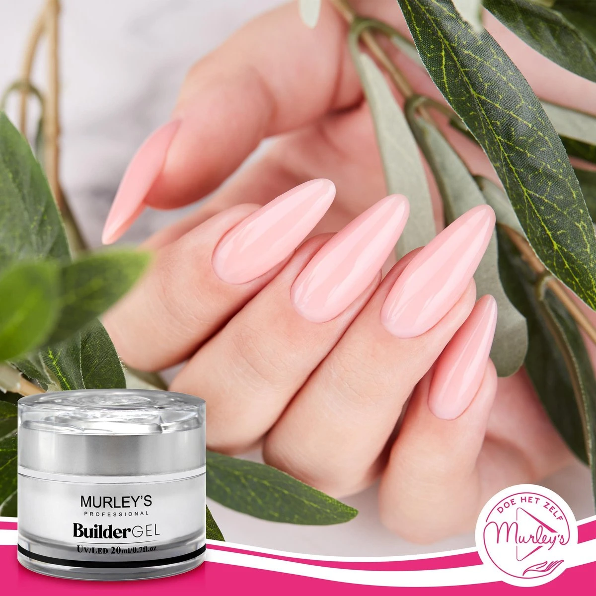 MURLEY'S Builder Gel UV-LED Builder Gel Voor Gelnagels Transparant 20 Ml Op Acrylbasis. Verlengen En Vormen Van De Nagels. 5 MURLEY'S Builder Gel UV-LED Builder Gel Voor Gelnagels Transparant 20 Ml Op Acrylbasis. Verlengen En Vormen Van De Nagels. - Afbeelding 5