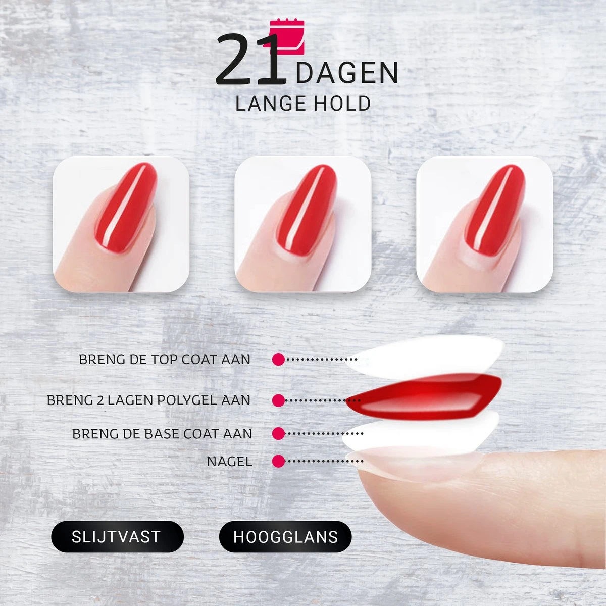 Miss Jules - 6-Delige Gellak Starterspakket - Nagellak - Kleur Rood & Roze - Glanzend & Dekkend Resultaat 5 Miss Jules - 6-Delige Gellak Starterspakket - Nagellak - Kleur Rood & Roze - Glanzend & Dekkend Resultaat - Afbeelding 5