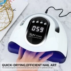 2022 Nageldroger - 280W/66 LEDs - Nagellamp - Nieuw Nageldroger - Wit/Zwart - Manicure/Pedicure Handen En Voeten - Gellak - Gelnagels - Acrylnagels - Top Coat - Matte Top Coat - Led Nagellamp - Uv Nagellamp - Nagels - Nagellak Droger - Tafellamp -Cosmetica Winkel 1200x1200 1973
