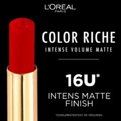 L'Oréal Paris - Color Riche Intense Volume Matte Lippenstift - 640 Le Nude Independant -Cosmetica Winkel 1200x1200 199