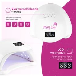 TheBeautyWay Nageldroger - Voor Gelnagels - Geschikt Voor Elke Nagel Gellak - 24 LEDs 14 TheBeautyWay Nageldroger - Voor Gelnagels - Geschikt Voor Elke Nagel Gellak - 24 LEDs -Cosmetica Winkel 1200x1200 2016