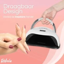 Rebela | Nageldroger | Gelnagels | GEL UV LED Nail Lamp 168w | UV Lamp Gelnagels | Led Nagellamp | Nageldroger | Wit -Cosmetica Winkel 1200x1200 2018