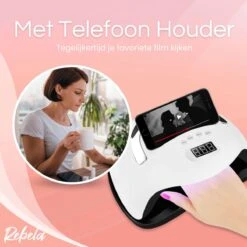 Rebela | Nageldroger | Gelnagels | GEL UV LED Nail Lamp 168w | UV Lamp Gelnagels | Led Nagellamp | Nageldroger | Wit -Cosmetica Winkel 1200x1200 2022