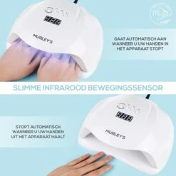 Murley’s Pro Dual Nagellamp Gellak Nageldroger - UV LED Nagel Lamp - 54 Watt - 36 LED’s -Cosmetica Winkel 1200x1200 2043