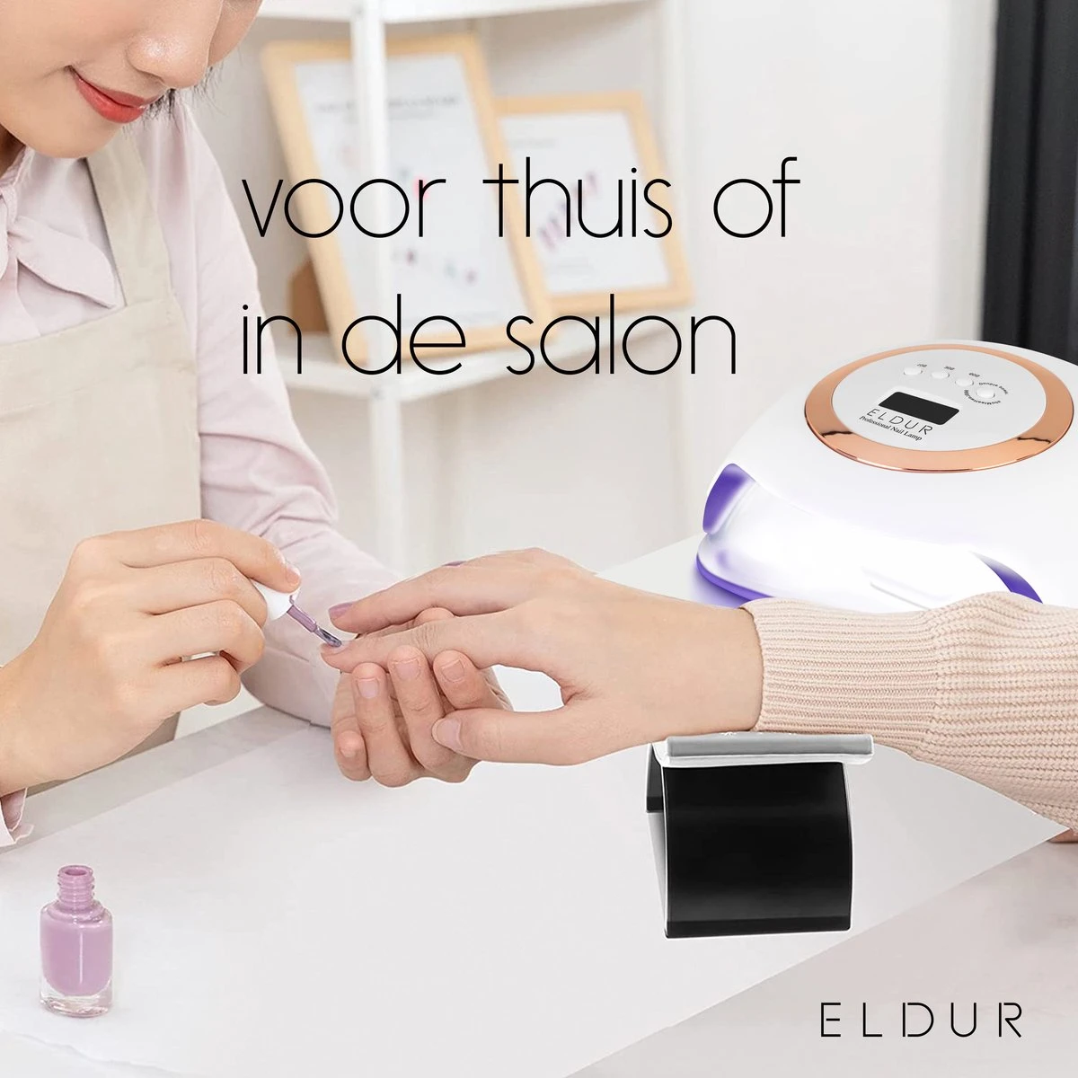 Eldur® Nageldroger - Nagellamp 168W - Gelnagels UV Lamp Nagels - Gellak Lamp 7 Eldur® Nageldroger - Nagellamp 168W - Gelnagels UV Lamp Nagels - Gellak Lamp - Afbeelding 7