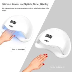 Adge - 54W LED Nageldroger Voor Gelnagels - Geschikt Voor ALLE Nagel Gellak - 36 LEDs - Met Timer -Cosmetica Winkel 1200x1200 2069