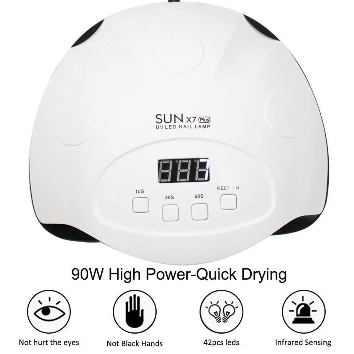 Nageldroger- 90 Watt LED UV Inclusief Manicure- Pedicure Set - Professioneel - Nagel Lamp LED - Professionele Nageldroger - Ledlamp - Gel Nagellak - Gelpolish - Gel Nagels - Builder Gel - Acryl 9 Nageldroger- 90 Watt LED UV Inclusief Manicure- Pedicure Set - Professioneel - Nagel Lamp LED - Professionele Nageldroger - Ledlamp - Gel Nagellak - Gelpolish - Gel Nagels - Builder Gel - Acryl - Afbeelding 9