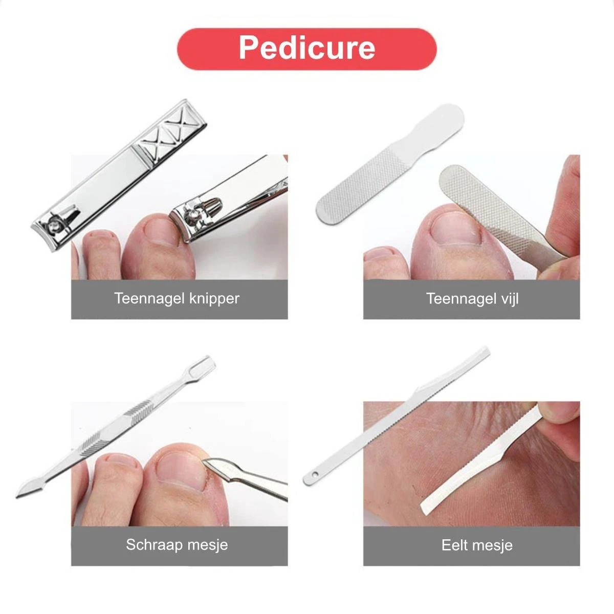 Luxe Manicure En Pedicure Set - Nagelverzorging - Nail Art - 18 Delig - Zwart 4 Luxe Manicure En Pedicure Set - Nagelverzorging - Nail Art - 18 Delig - Zwart - Afbeelding 4