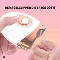 Vulpes BeautyCare® Elektrische Nagelknipper - Nagelschaar Met Opvangbakje – Veilige Nagelschaar Voor Baby’s, Kinderen, Volwassenen En Ouderen - Draadloos En Geruisloos – USB-Oplaadbaar – Rosé / Wit -Cosmetica Winkel 1200x1200 2185