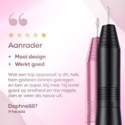 Simver Elektrische Nagelfrees - 11 Nagelvijl Bitjes En 56 Schuurrolletjes - Manicure / Pedicure - Roze - Cadeautip - Kerstcadeau -Cosmetica Winkel 1200x1200 2196