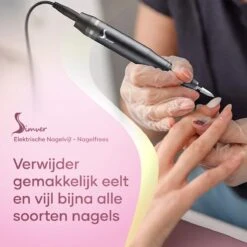Simver Elektrische Nagelfrees - 11 Nagelvijl Bitjes En 56 Schuurrolletjes - Manicure / Pedicure - Roze - Cadeautip - Kerstcadeau -Cosmetica Winkel 1200x1200 2199