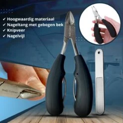 Nagelschaar Inclusief Nagelvijl - Nageltang Voor Harde Teennagels - Nagelknipper Tegen Kalknagels - Harde Nagels - Pedicureset - Manicureset Teennagelknipper - Teennagelschaar -Cosmetica Winkel 1200x1200 2230