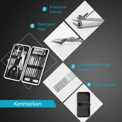 Nagelknipper Set – 18-Delige Pedicure En Manicure Sets Nagelaccessoires – Nagelset – Nagelverzorging Kit – Reisset Zwart 10 Nagelknipper Set – 18-Delige Pedicure En Manicure Sets Nagelaccessoires – Nagelset – Nagelverzorging Kit – Reisset Zwart -Cosmetica Winkel 1200x1200 2241