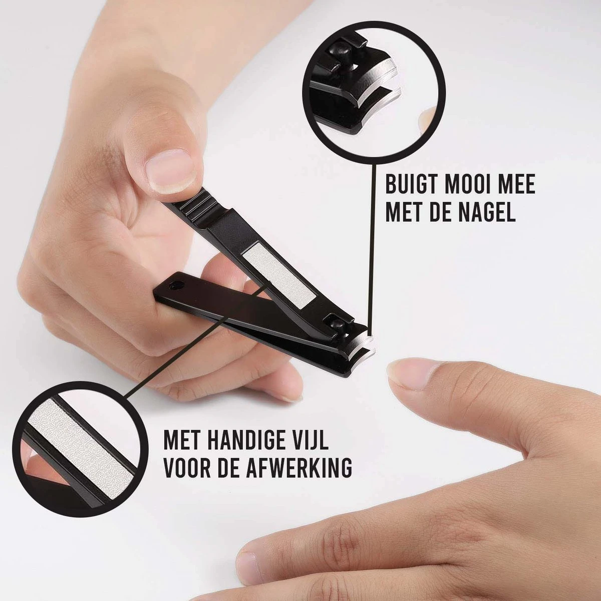 Nagelknipper Set Van 2 Voor Vingernagels En Teennagels Teennagelknipper - RVS 3 Nagelknipper Set Van 2 Voor Vingernagels En Teennagels Teennagelknipper - RVS - Afbeelding 3