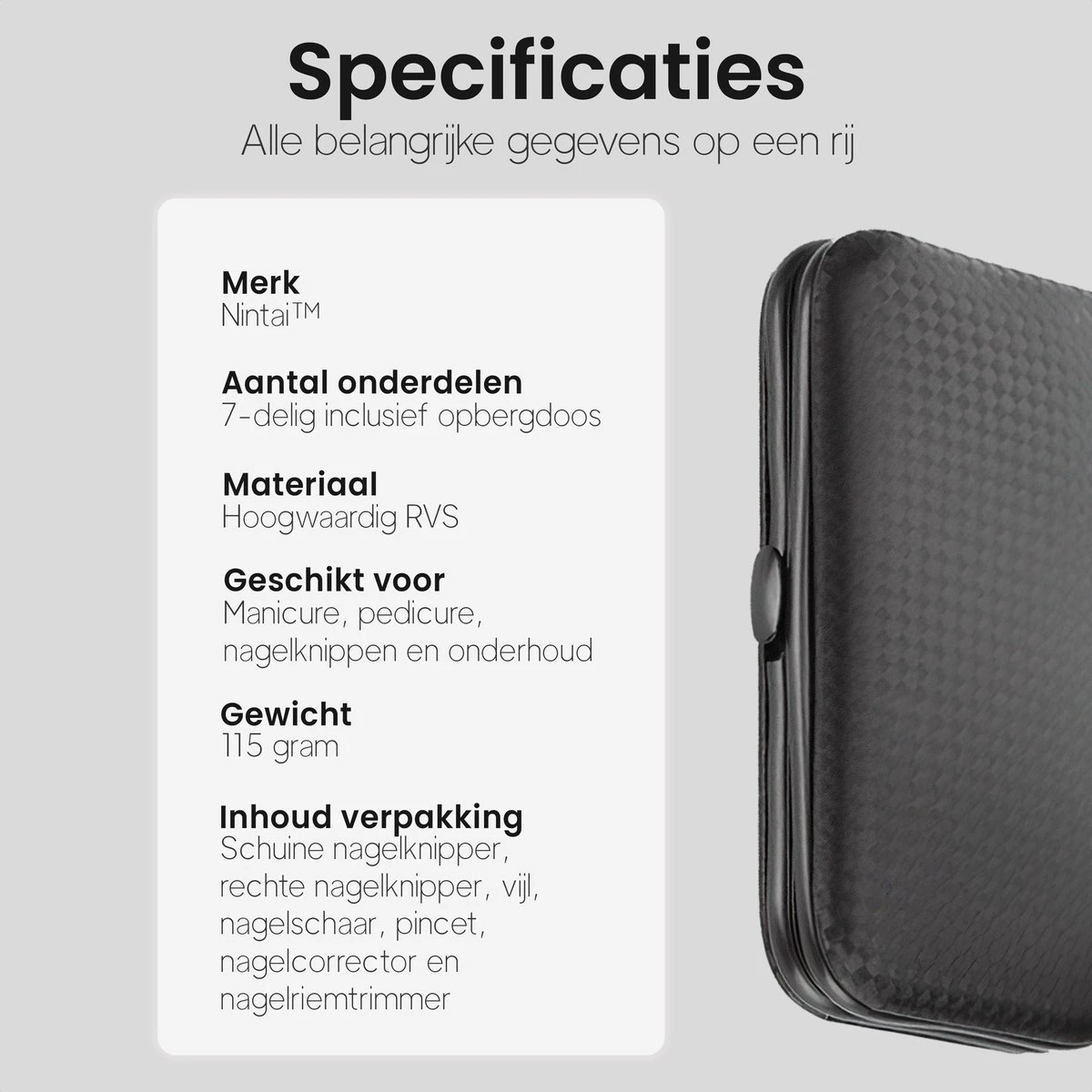 Nagelknipper En Nagelvijl - -Pedicureset - Voordeelverpakking - Hoogwaardig RVS - Nageltang 2 Nagelknipper En Nagelvijl - -Pedicureset - Voordeelverpakking - Hoogwaardig RVS - Nageltang - Afbeelding 2