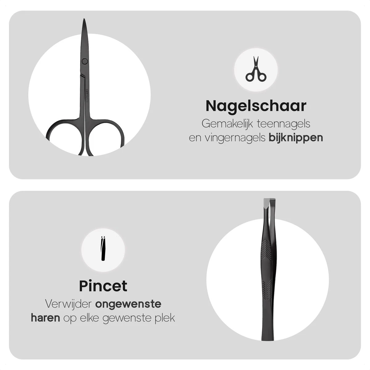 Nagelknipper En Nagelvijl - -Pedicureset - Voordeelverpakking - Hoogwaardig RVS - Nageltang 6 Nagelknipper En Nagelvijl - -Pedicureset - Voordeelverpakking - Hoogwaardig RVS - Nageltang - Afbeelding 6