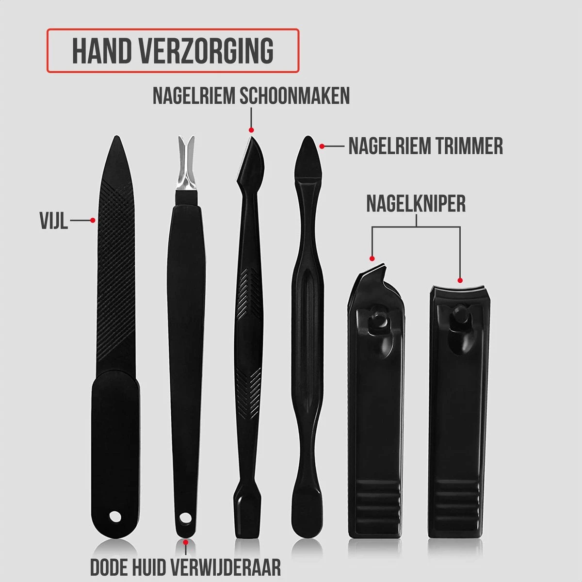 Strex Luxe Manicureset / Pedicureset Met Lederen Opbergetui - 20 Delig - Manicure Set - Pedicure Set - Manicure Sets - Pedicure Sets 3 Strex Luxe Manicureset / Pedicureset Met Lederen Opbergetui - 20 Delig - Manicure Set - Pedicure Set - Manicure Sets - Pedicure Sets - Afbeelding 3