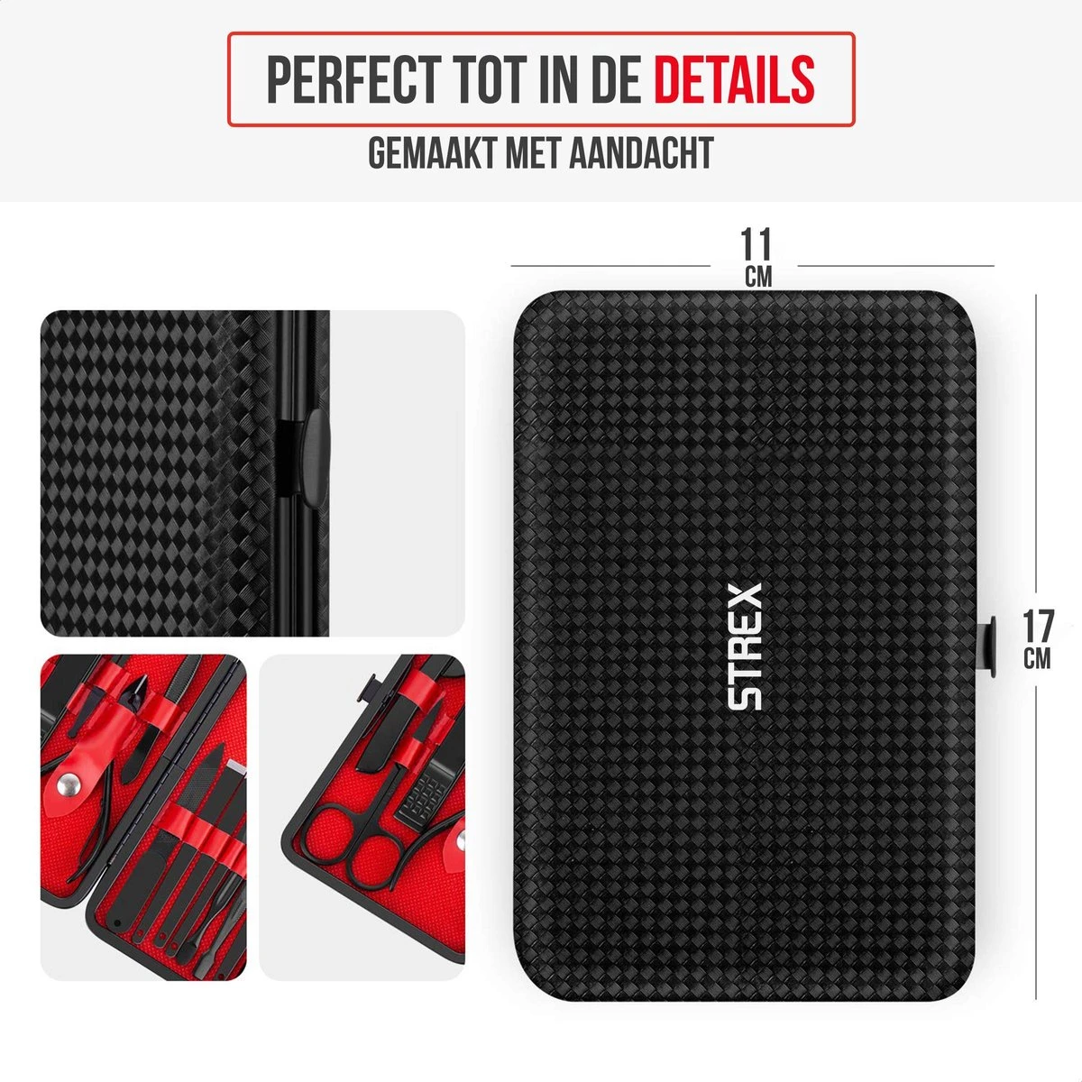 Strex Luxe Manicureset / Pedicureset Met Lederen Opbergetui - 20 Delig - Manicure Set - Pedicure Set - Manicure Sets - Pedicure Sets 8 Strex Luxe Manicureset / Pedicureset Met Lederen Opbergetui - 20 Delig - Manicure Set - Pedicure Set - Manicure Sets - Pedicure Sets - Afbeelding 8