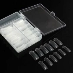 Merkloos 100 Nagel Tips Transparant In Box