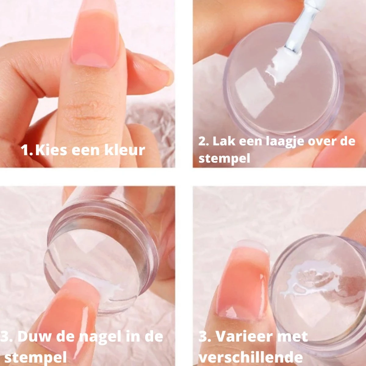 Byama Nagel Stempel - Stempel Set - Nailstamp - Nail Stamp Set - Transparante Jelly Stempel - Nail Art - Nagel Stempel Doorzichtig - Nagel Stempel Silicone - Nagel Kussen - Nagel Stempelplaat - Stempel Nagellak - French Manicure - French Nails - 4 Byama Nagel Stempel - Stempel Set - Nailstamp - Nail Stamp Set - Transparante Jelly Stempel - Nail Art - Nagel Stempel Doorzichtig - Nagel Stempel Silicone - Nagel Kussen - Nagel Stempelplaat - Stempel Nagellak - French Manicure - French Nails - - Afbeelding 4