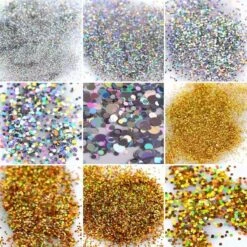 Glitter Poeder Nail Art Set - 12 Stuks - Goud / Zilver / Brons - Nagel Decoratie Strass 7 Glitter Poeder Nail Art Set - 12 Stuks - Goud / Zilver / Brons - Nagel Decoratie Strass -Cosmetica Winkel 1200x1200 2548