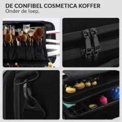 Cosmetica Koffer - Make-up Koffer Met Verstelbare Vakken - Visagie En Nagelstyliste Beauty Koffer - 35x25x11CM 15 Cosmetica Koffer - Make-up Koffer Met Verstelbare Vakken - Visagie En Nagelstyliste Beauty Koffer - 35x25x11CM -Cosmetica Winkel 1200x1200 2608