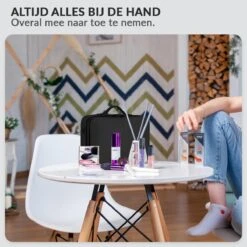 Cosmetica Koffer - Make-up Koffer Met Verstelbare Vakken - Visagie En Nagelstyliste Beauty Koffer - 35x25x11CM 17 Cosmetica Koffer - Make-up Koffer Met Verstelbare Vakken - Visagie En Nagelstyliste Beauty Koffer - 35x25x11CM -Cosmetica Winkel 1200x1200 2609