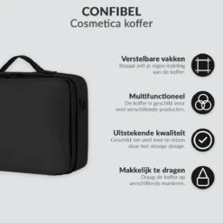 Cosmetica Koffer - Make-up Koffer Met Verstelbare Vakken - Visagie En Nagelstyliste Beauty Koffer - 35x25x11CM 23 Cosmetica Koffer - Make-up Koffer Met Verstelbare Vakken - Visagie En Nagelstyliste Beauty Koffer - 35x25x11CM -Cosmetica Winkel 1200x1200 2613