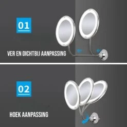 Make-Up Spiegel - 7X Vergroting - LED Licht - Make Up Spiegel Met Verlichting - Vergrootspiegel Met Zuignap - Exclusief Baterijen(Niet Ingegrepen 3AAA)3AAA 15 Make-Up Spiegel - 7X Vergroting - LED Licht - Make Up Spiegel Met Verlichting - Vergrootspiegel Met Zuignap - Exclusief Baterijen(Niet Ingegrepen 3AAA)3AAA -Cosmetica Winkel 1200x1200 2616