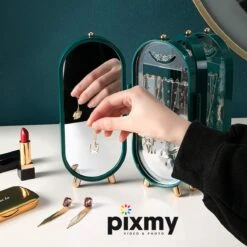 PIXMY® - Groen - Sieradenhouder - Oorbellenrekje - Sieradenrekje - Sieraden Organizer - Sieraden Doos - Sieraden Opbergen 15 PIXMY® - Groen - Sieradenhouder - Oorbellenrekje - Sieradenrekje - Sieraden Organizer - Sieraden Doos - Sieraden Opbergen -Cosmetica Winkel 1200x1200 2620