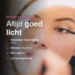 Vivid Green Make Up Spiegel Met Led Verlichting - Rond - Wanspiegel - Spiegellamp - 10x Vergroting - 26 CM 15 Vivid Green Make Up Spiegel Met Led Verlichting - Rond - Wanspiegel - Spiegellamp - 10x Vergroting - 26 CM -Cosmetica Winkel 1200x1200 2729