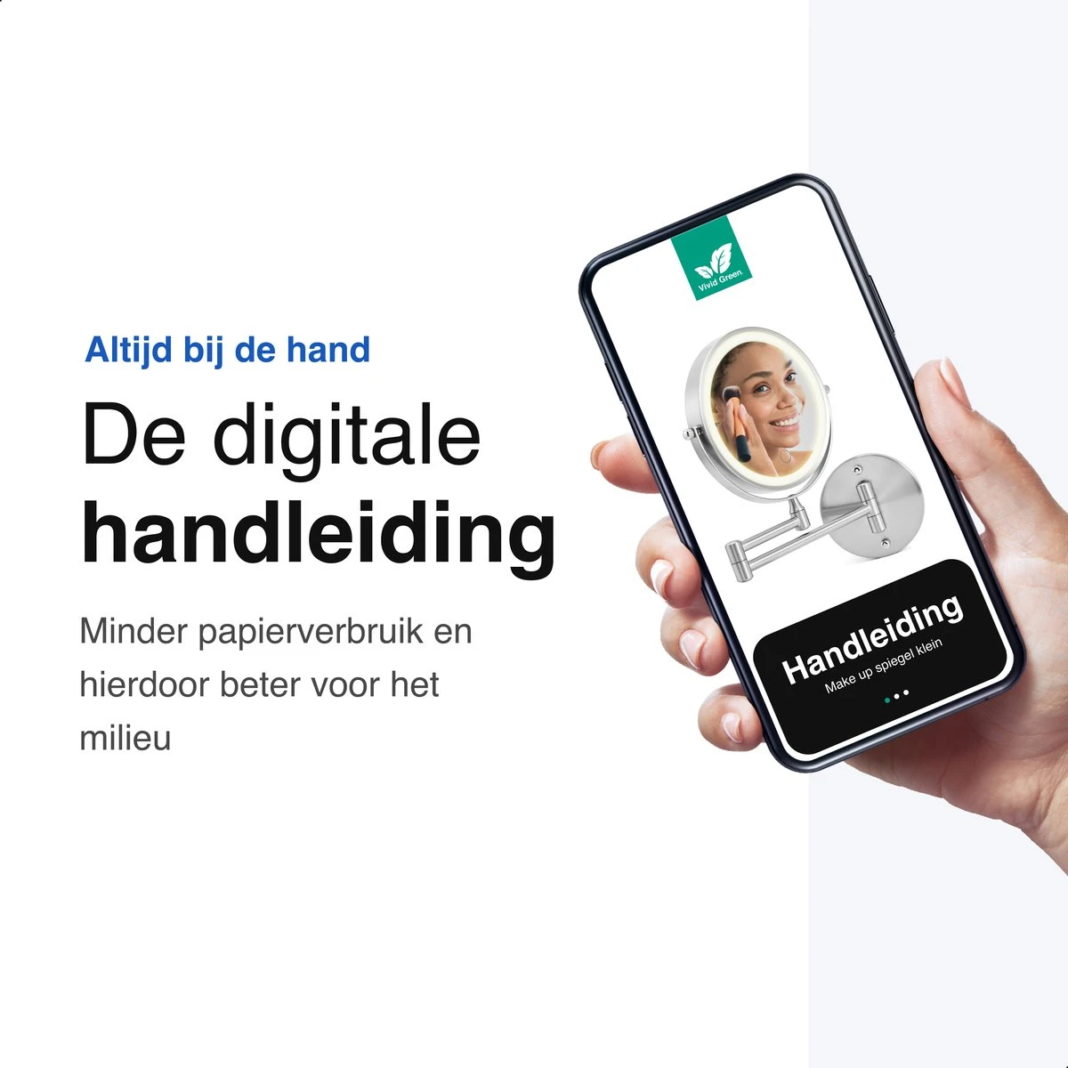 Vivid Green Make Up Spiegel Met Led Verlichting - Rond - Wanspiegel - Spiegellamp - 10x Vergroting - 26 CM 8 Vivid Green Make Up Spiegel Met Led Verlichting - Rond - Wanspiegel - Spiegellamp - 10x Vergroting - 26 CM - Afbeelding 8