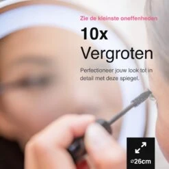 Vivid Green Make Up Spiegel Met Led Verlichting - Rond - Wanspiegel - Spiegellamp - 10x Vergroting - 26 CM 19 Vivid Green Make Up Spiegel Met Led Verlichting - Rond - Wanspiegel - Spiegellamp - 10x Vergroting - 26 CM -Cosmetica Winkel 1200x1200 2732