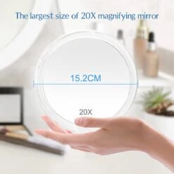 6 Inch, 20 X Vergrotende Spiegel Met Zuignappen, Gebruik Voor Make-up Applicatie, Pincet En Mee-eter/onzuiverheid, Transparant 11 6 Inch, 20 X Vergrotende Spiegel Met Zuignappen, Gebruik Voor Make-up Applicatie, Pincet En Mee-eter/onzuiverheid, Transparant -Cosmetica Winkel 1200x1200 2736