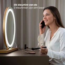Nuvoo Make-up Spiegel - Visagie Spiegel - Hollywood Spiegel - Diameter 50cm - 3 Licht Tinten - Dimbaar - USB Telefoonoplader - Goud 18 Nuvoo Make-up Spiegel - Visagie Spiegel - Hollywood Spiegel - Diameter 50cm - 3 Licht Tinten - Dimbaar - USB Telefoonoplader - Goud -Cosmetica Winkel 1200x1200 2760