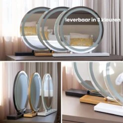 Nuvoo Make-up Spiegel - Visagie Spiegel - Hollywood Spiegel - Diameter 50cm - 3 Licht Tinten - Dimbaar - USB Telefoonoplader - Goud 21 Nuvoo Make-up Spiegel - Visagie Spiegel - Hollywood Spiegel - Diameter 50cm - 3 Licht Tinten - Dimbaar - USB Telefoonoplader - Goud -Cosmetica Winkel 1200x1200 2762
