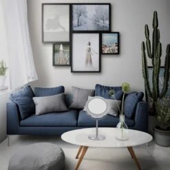 A&K Make Up Spiegel Met Ringverlichting | LED Verlichting | Scheerspiegel - Zilver -Cosmetica Winkel 1200x1200 2772