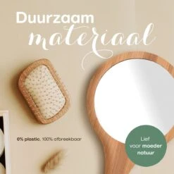 Bamboe Handspiegel Met Handvat - 15 Cm - Make Up Spiegel / Scheerspiegel / Kappersspiegel - 150 Gram - Kapper -Cosmetica Winkel 1200x1200 2826