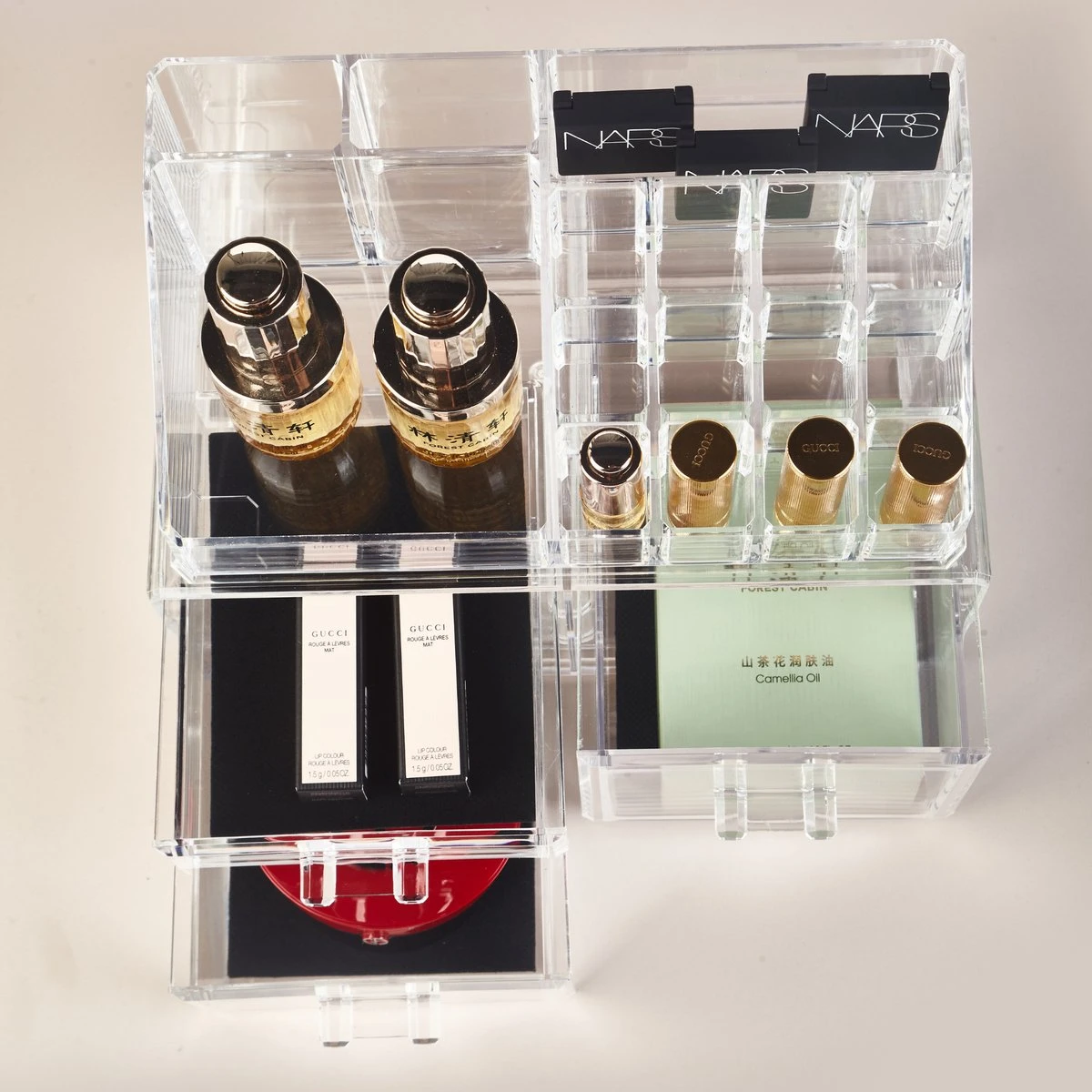 Wowup Makeup Organizer | Cosmetica Houder | Makeup Doos | Transparant | Tweedelig | Sieradendoos | Nagellak Opberger | Makeup Opberger | Lippenstift Opberger | Lippenstift Organizer 6 Wowup Makeup Organizer | Cosmetica Houder | Makeup Doos | Transparant | Tweedelig | Sieradendoos | Nagellak Opberger | Makeup Opberger | Lippenstift Opberger | Lippenstift Organizer - Afbeelding 6