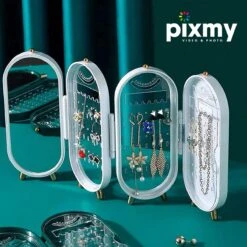 PIXMY® - Wit - Sieradenhouder - Oorbellenrekje - Sieradenrekje - Sieraden Organizer - Sieraden Doos - Sieraden Opbergen -Cosmetica Winkel 1200x1200 2947