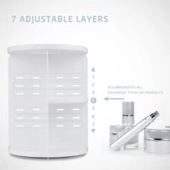 UNIQ 360° Roterend Make-Up Organizer - Beauty Organizer Voor Huidverzorging En Make-up - Opbergbox - Wit 9 UNIQ 360° Roterend Make-Up Organizer - Beauty Organizer Voor Huidverzorging En Make-up - Opbergbox - Wit -Cosmetica Winkel 1200x1200 2954