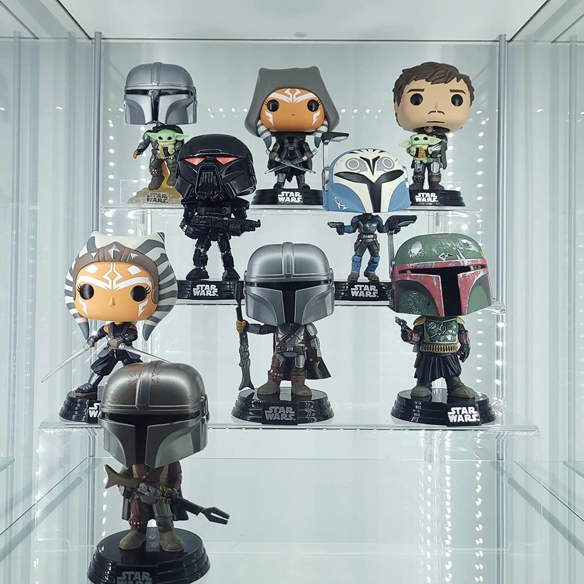 Janaden 4-traps Acryl Riser Display Standaard Voor Amiibo Funko POPS, Transparant Display Plank Organizer Cupcake Dessert Standaard Acryl Riser Voor Het Bekijken En Decoreren 5 Janaden 4-traps Acryl Riser Display Standaard Voor Amiibo Funko POPS, Transparant Display Plank Organizer Cupcake Dessert Standaard Acryl Riser Voor Het Bekijken En Decoreren - Afbeelding 5