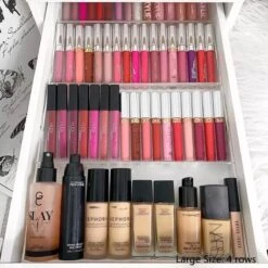 Jumanah® Collections "Sorted" Large Foundation Tray - Make Up Organizer - Ladeverdeler - Lade Organizer - Transparant - Acryl - Kunststof - Ikea Alex 5 Ladeblok -Cosmetica Winkel 1200x1200 3018