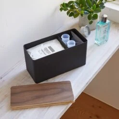 Yamazaki Opbergbox Make Up - Sanitair - Zwart -Cosmetica Winkel 1200x1200 3033