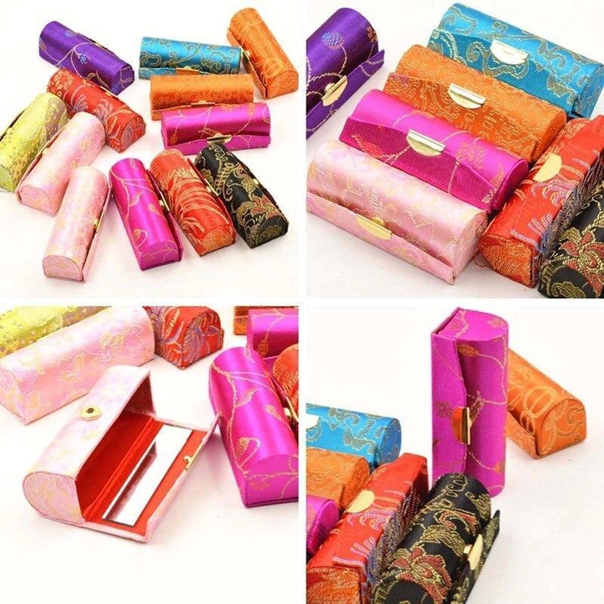 Merkloos Lippenstift Houder - Lippenstiftdoosje - Lipstick Houder - Met Spiegel - Random Kleur - Bonte Kleur 5 Merkloos Lippenstift Houder - Lippenstiftdoosje - Lipstick Houder - Met Spiegel - Random Kleur - Bonte Kleur - Afbeelding 5