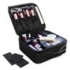 Cosmetica Koffer - Make-up Koffer Met Verstelbare Vakken - Visagie En Nagelstyliste Beauty Koffer - 26x23x9CM