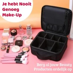 Mmoods Make-up Koffer – Make Up Tas Reizen – Makeup Organizer Verstelbaar -Beautycase Waterdicht – Make-up Tasje Voor Onderweg – Toilettas Voor Cosmetica Zwart 12 Mmoods Make-up Koffer – Make Up Tas Reizen – Makeup Organizer Verstelbaar -Beautycase Waterdicht – Make-up Tasje Voor Onderweg – Toilettas Voor Cosmetica Zwart -Cosmetica Winkel 1200x1200 3138